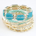 2015 Moda India Hollow Multilayer pulsera de perlas de gran calidad